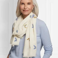 Sale The Met Store Qing Embroidered Butterflies Oblong Scarf