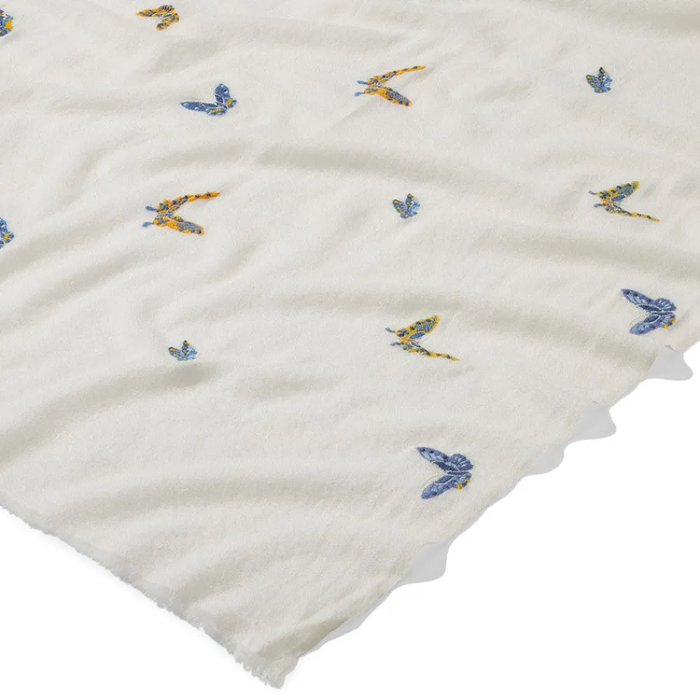 Sale The Met Store Qing Embroidered Butterflies Oblong Scarf