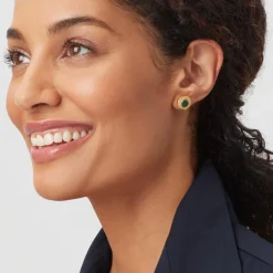 Online The Met Store Roman Malachite Stud Earrings