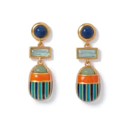 Clearance The Met Store Royal Scarab Drop Earrings
