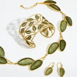 Outlet The Met Store Sage Leaf Cuff