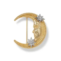 Best The Met Store Spanish Day and Night Moon Brooch