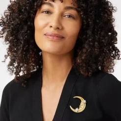 Best The Met Store Spanish Day and Night Moon Brooch