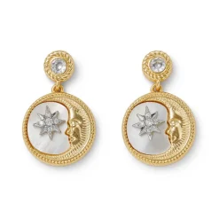 Outlet The Met Store Spanish Day and Night Moon Drop Earrings