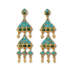 Online The Met Store Tibetan Mandala Fringe Drop Earrings