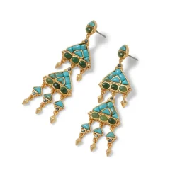 Online The Met Store Tibetan Mandala Fringe Drop Earrings