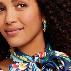 Outlet The Met Store Tibetan Turquoise Drop Earrings