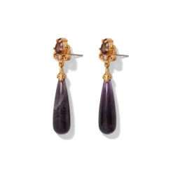 Clearance The Met Store Turkish Amethyst Drop Earrings