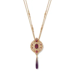 Hot The Met Store Turkish Amethyst Long Pendant Necklace