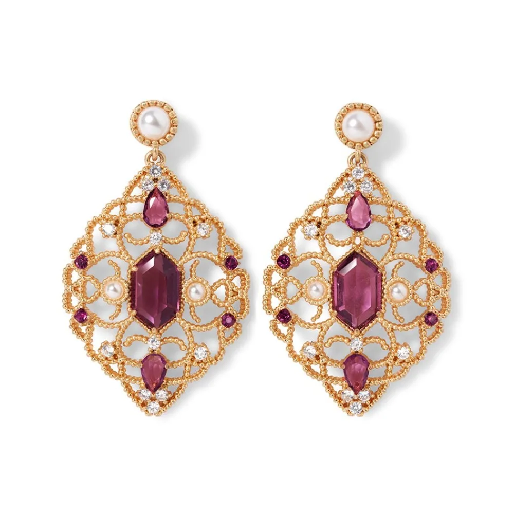 Discount The Met Store Turkish Amethyst Statement Earrings