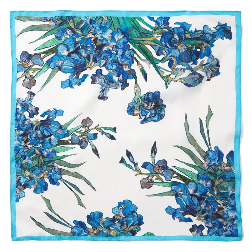 Online The Met Store Van Gogh Iris Motif Silk Neckerchief