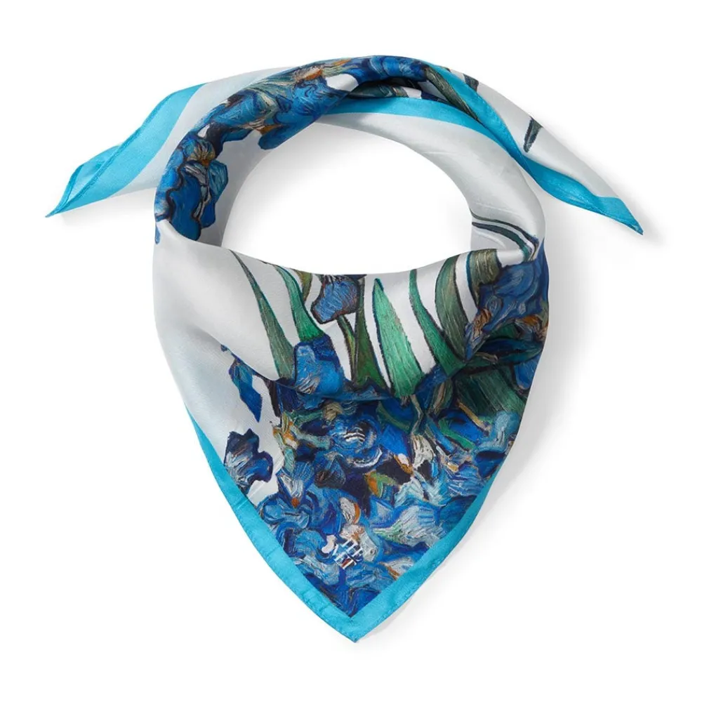 Online The Met Store Van Gogh Iris Motif Silk Neckerchief