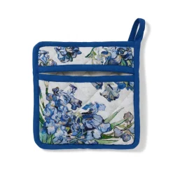 Sale The Met Store Van Gogh Irises Pot Holder and Oven Mitt Set