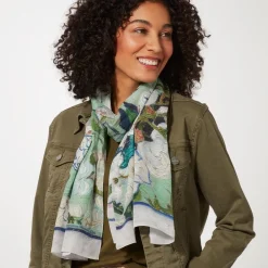 Outlet The Met Store Van Gogh Roses Oblong Silk Scarf