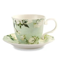 The Met Store Van Gogh Roses Teacup and Saucer