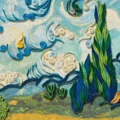 New The Met Store Van Gogh Wheat Field with Cypresses Quilled Card