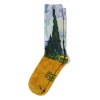 Discount The Met Store Van Gogh Wheat Field with Cypresses Men's Socks