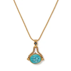 Hot The Met Store Wedjat Eye Scarab Spinning Pendant Necklace