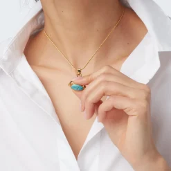 Hot The Met Store Wedjat Eye Scarab Spinning Pendant Necklace