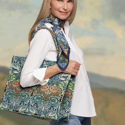 Online The Met Store William Morris Peacock and Dragon Oversize Structured Tote