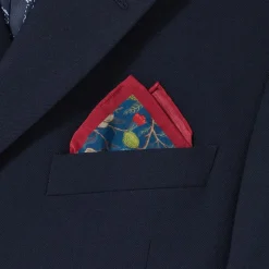 Best The Met Store William Morris Pomegranate Cotton-and-Silk Pocket Square