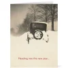 Hot The Met Store Winter Scene with Vintage Auto Holiday Cards