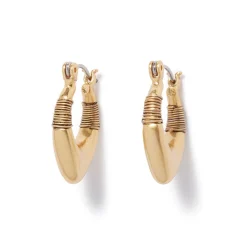 Discount The Met Store Wrapped Chevron Huggie Earrings